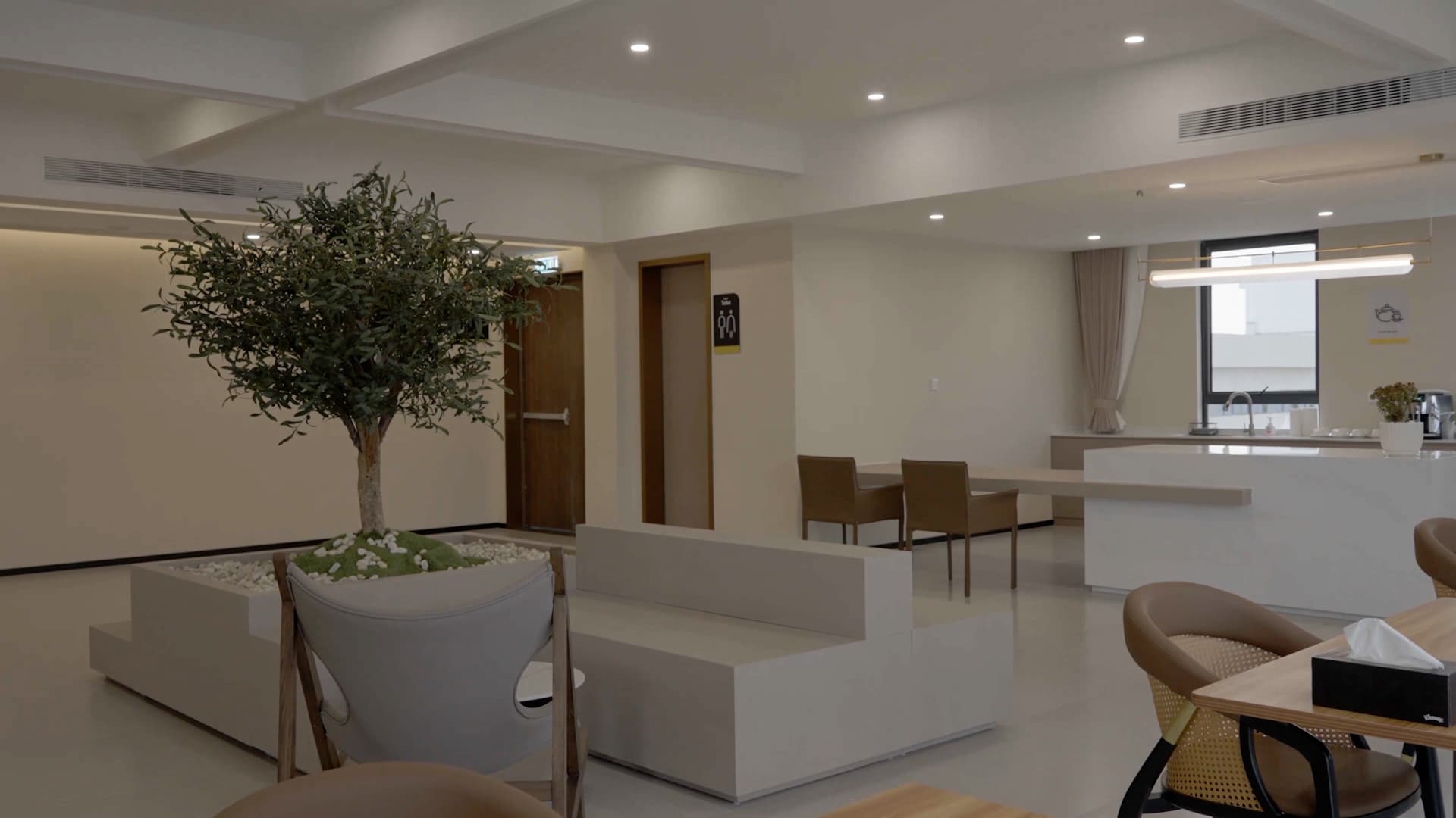 Tea bar area