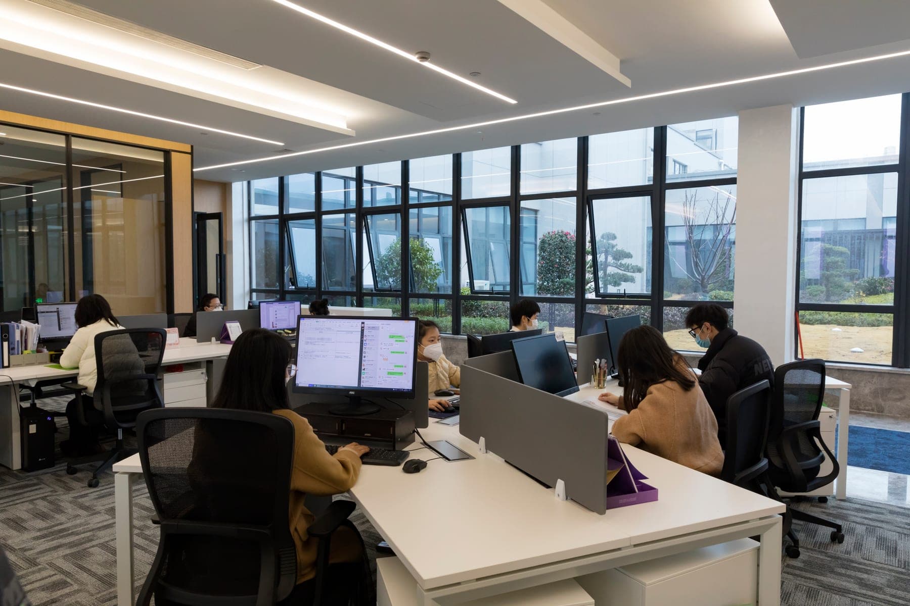 Sixth-floor workspace