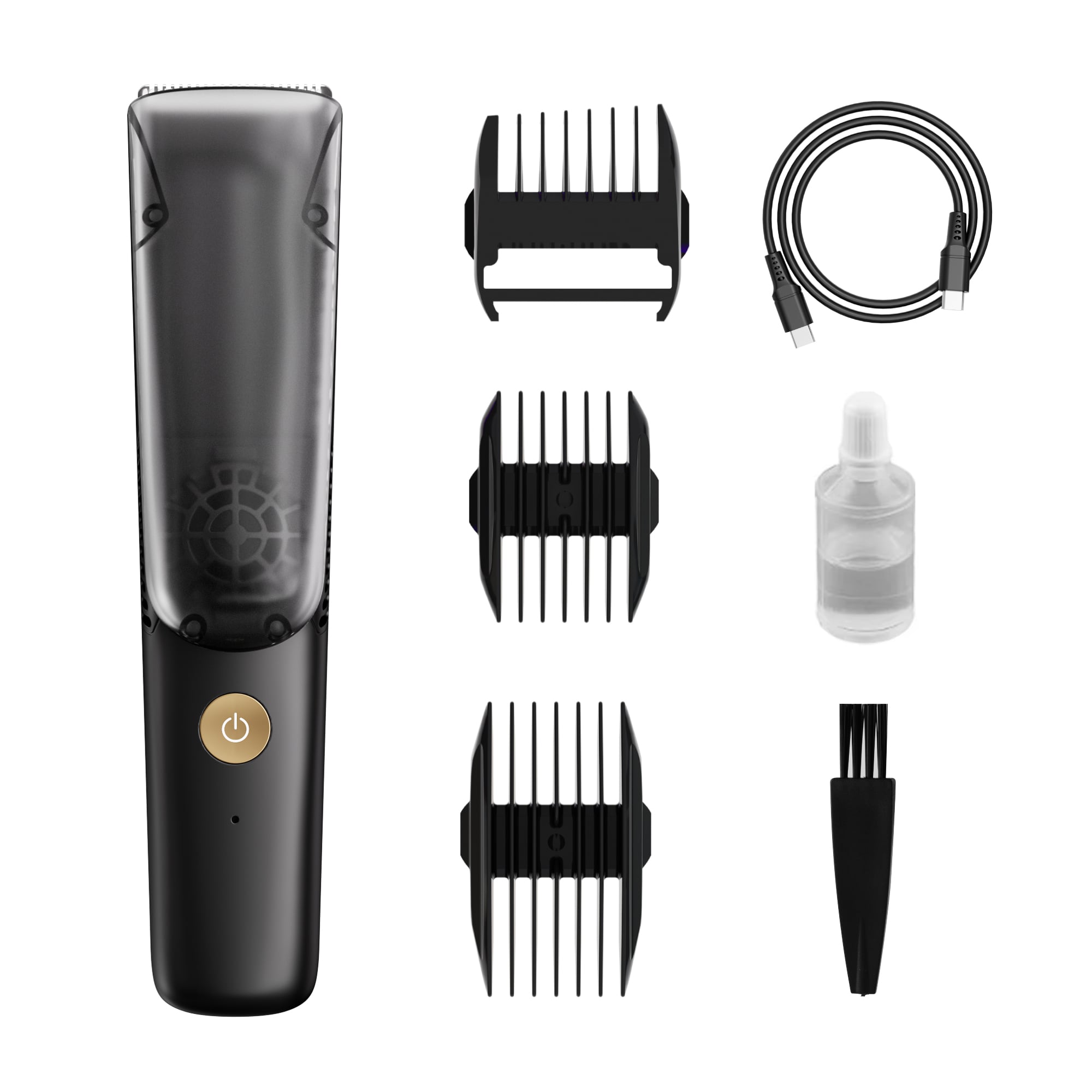Unibono YD-0975 Type-C Vacuum Hair Trimmer IPX7