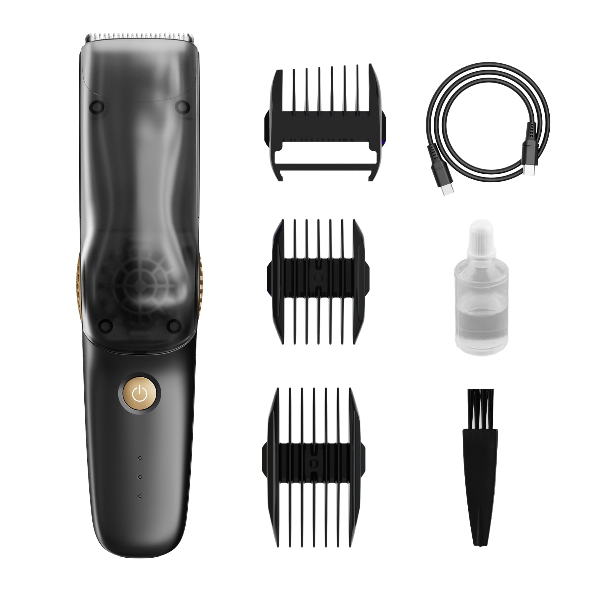 Unibono YD-0976 Type-C Vacuum Hair Trimmer IPX7