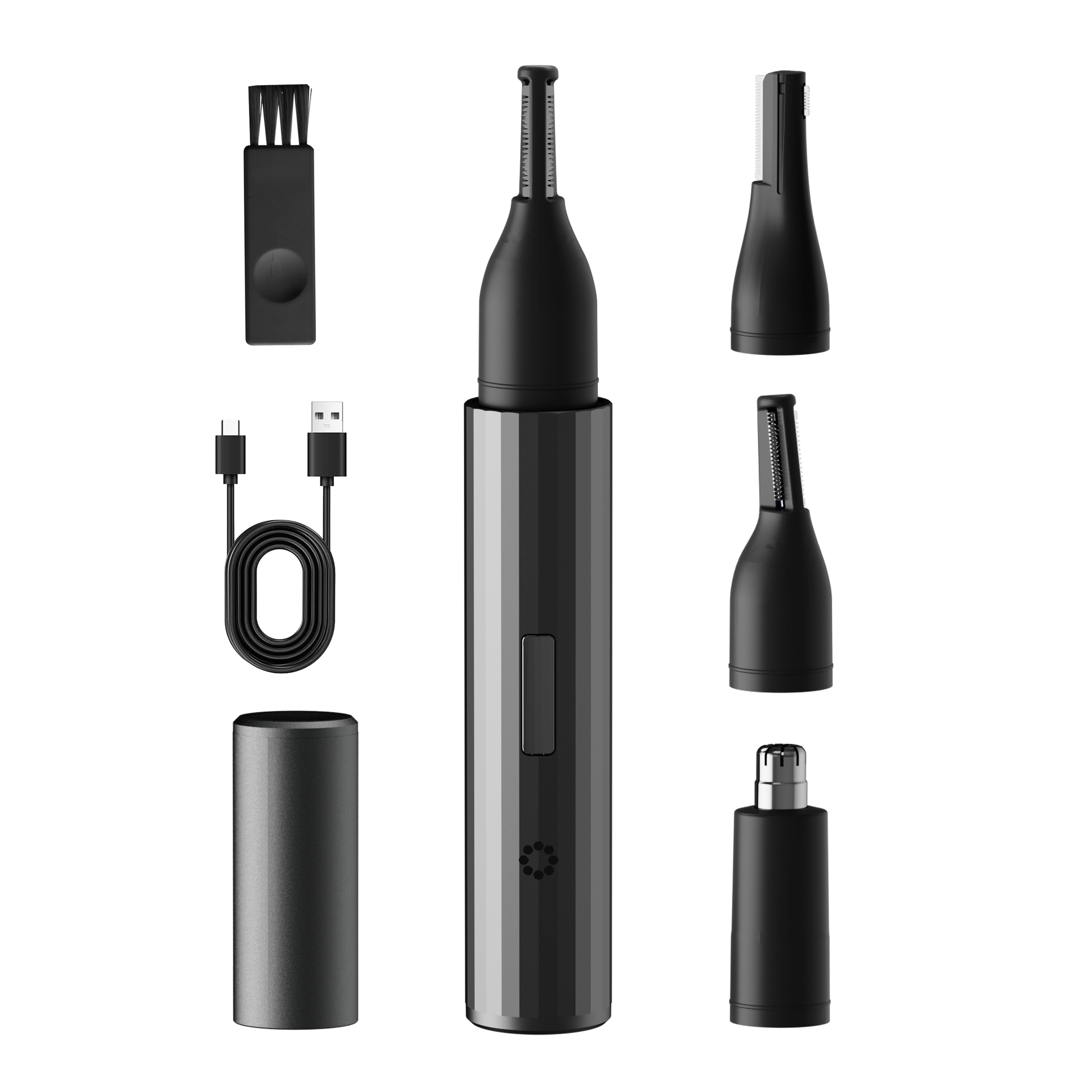 Unibono YH-7215 Aluminum Alloy Housing 3 In 1 Nose & Eyebrow Hair Trimmer