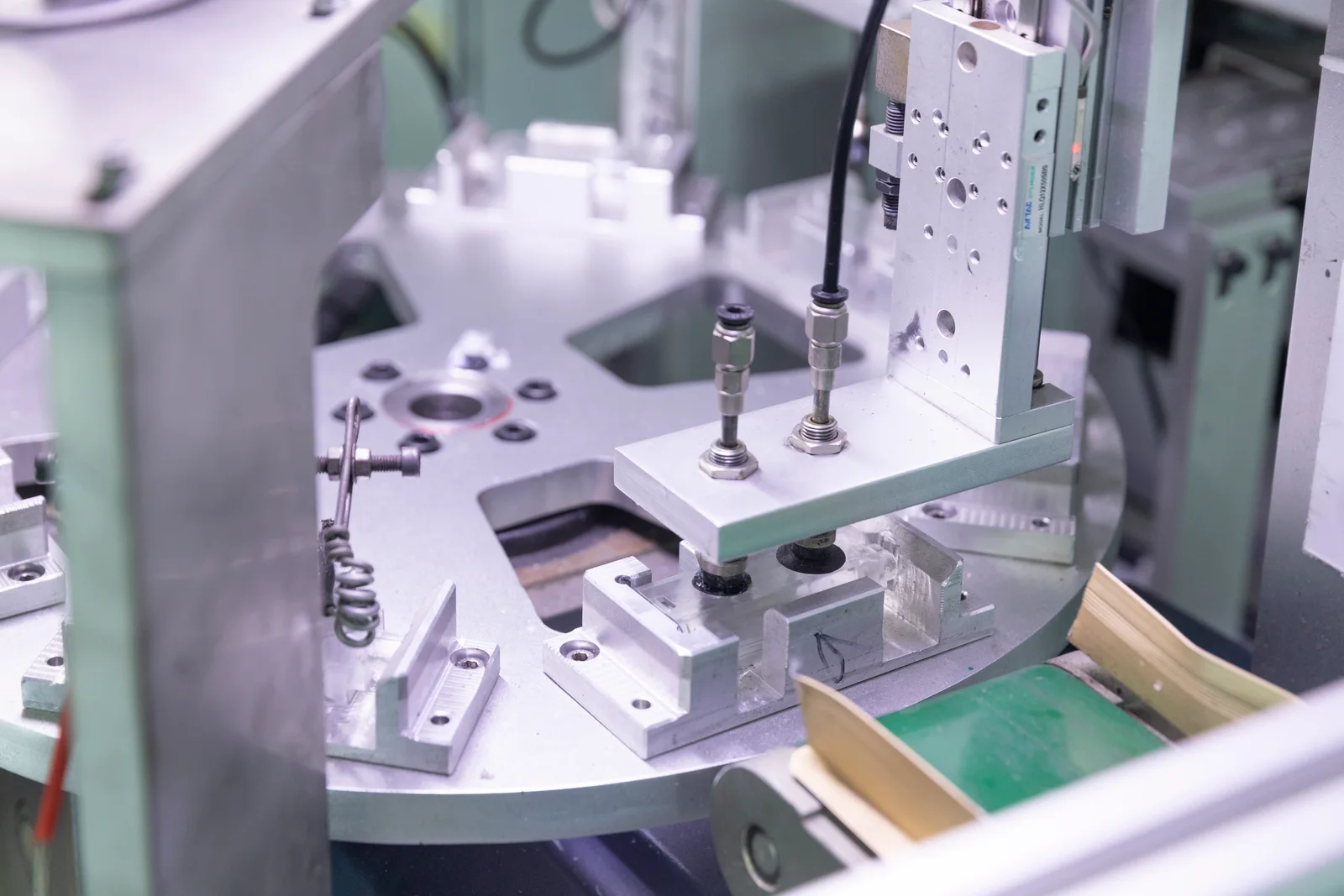 Close view of equipment in a Unibono company work area